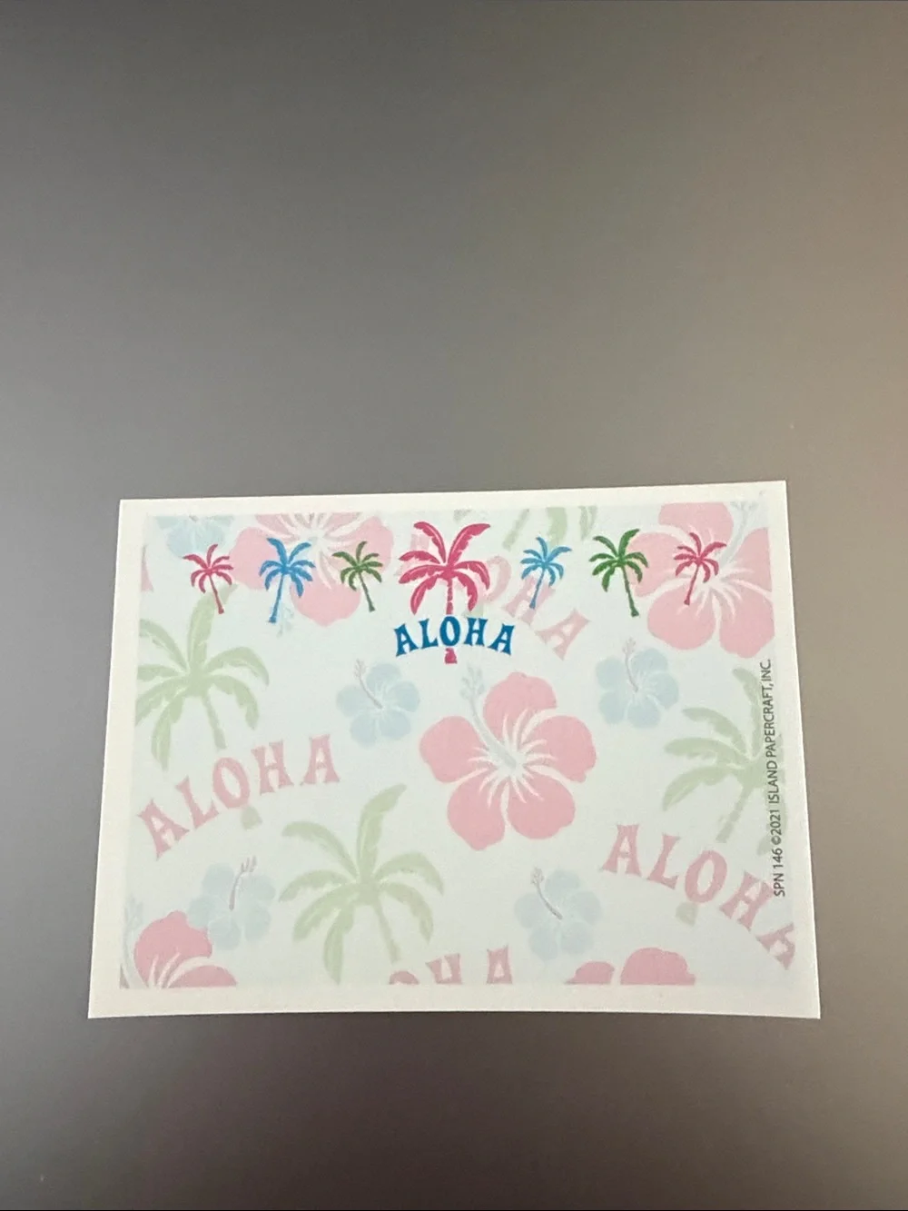 Hawaiian Floral Sticky Note & Tab Set - Blue, Pink, White